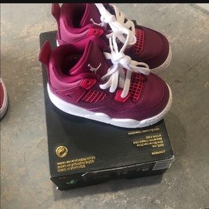 Baby girl Jordan Retro 4 Valentine’s Day edition